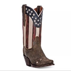 Dan Post American Flag Western Boots